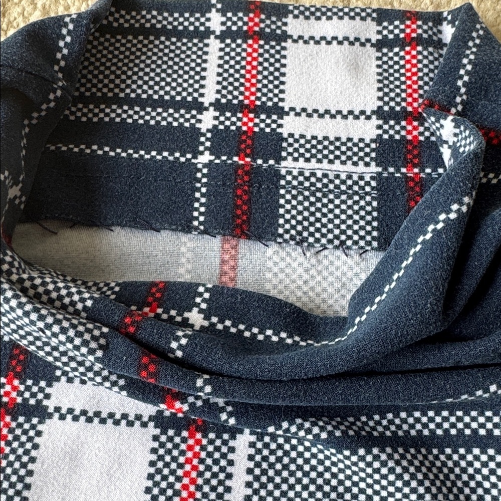 Eddie Bauer & Perry Ellis Lounge Red & Blue Plaid Pants - Picture 10 of 10